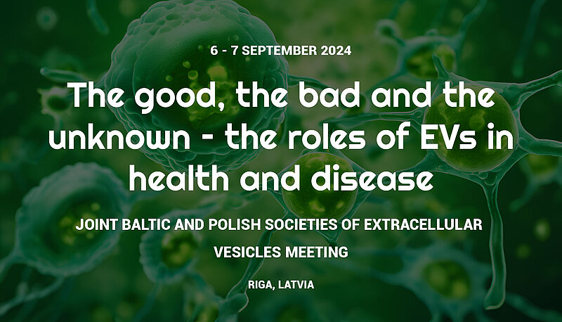 A conference will be held on the role of extracellular vesicles in health and disease